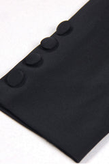 Black Shawl Lapel Prom Cropped Blazer With Bows