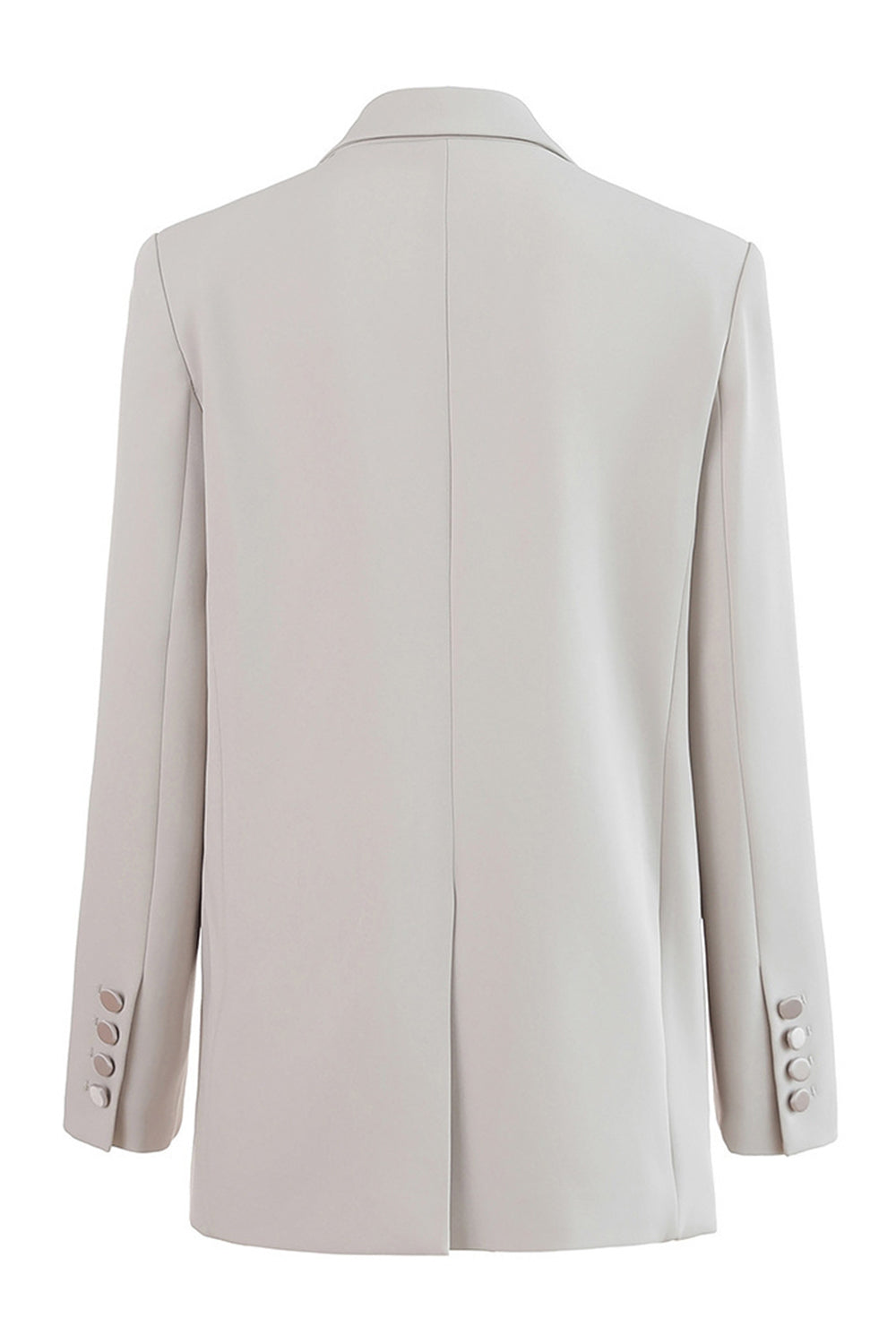 Black Peak Lapel One Button Women Business Blazer